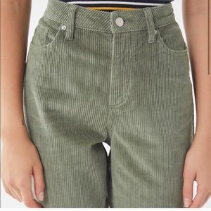 BDG Mom High-Rise Green Corduroy Jeans